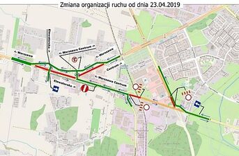 Zmiany w organizacji ruchu: węzeł Porosły i al. Tysiąclecia P.P.