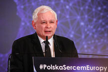 Jarosław Kaczyński i Mateusz Morawiecki w Białymstoku