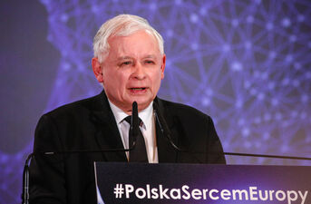 Jarosław Kaczyński i Mateusz Morawiecki w Białymstoku
