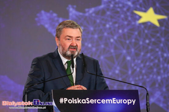 Jarosław Kaczyński i Mateusz Morawiecki w Białymstoku