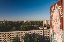 Mural: Wyślij pocztówkę do babci