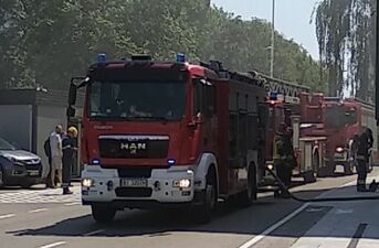 Pożar przy ul. Świętojańskiej 12