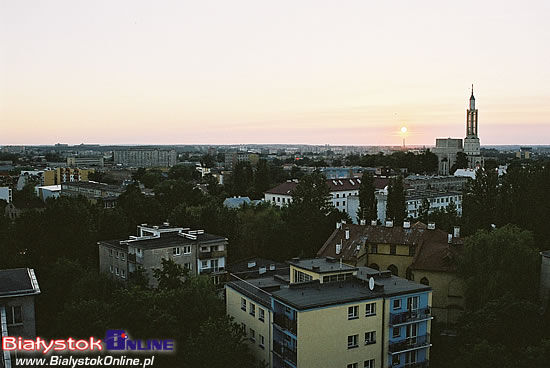Panorama z wieżowca na ul. Grochowej