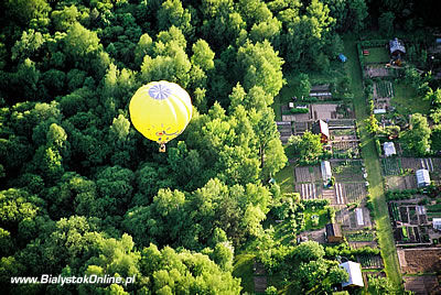 Balon nad Białymstokiem