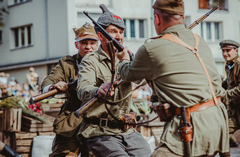 Inscenizacja walk z okresu wojny polsko-bolszewickiej 1920 roku