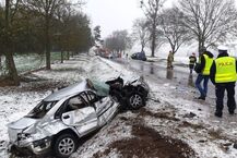Wypadek na trasie Mońki - Knyszyn