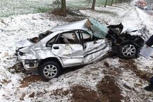 Wypadek na trasie Mońki - Knyszyn