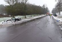 Wypadek na trasie Mońki - Knyszyn
