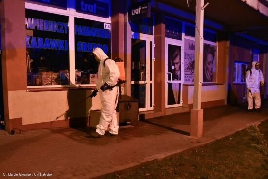 Nocna dezynfekcja miasta