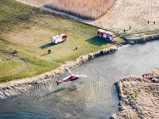 Pożar największego w Polsce Parku Narodowego z lotu ptaka