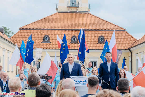 Rafał Trzaskowski na Rynku Kościuszki