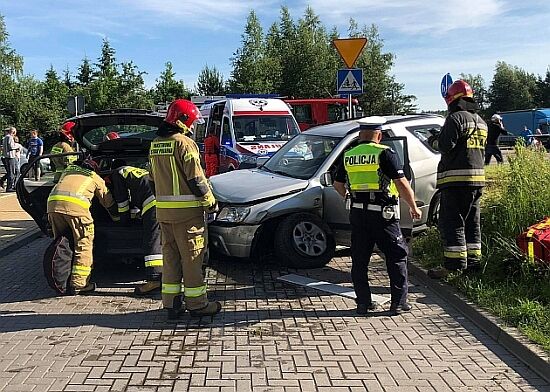 Wypadek na ul. 42 Pułku Piechoty w Białymstoku