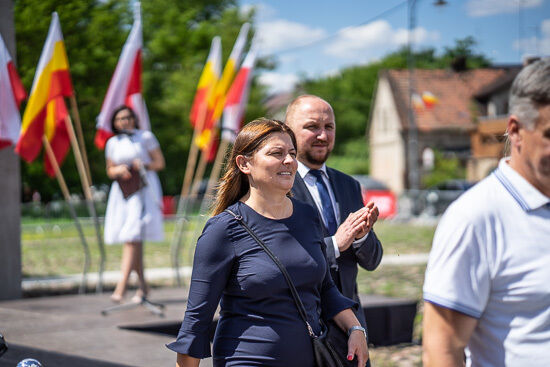 Otwarcie miejsca pamięci na Rynku Siennym