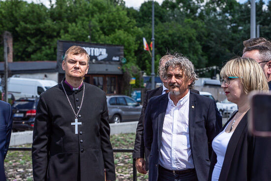 Otwarcie miejsca pamięci na Rynku Siennym