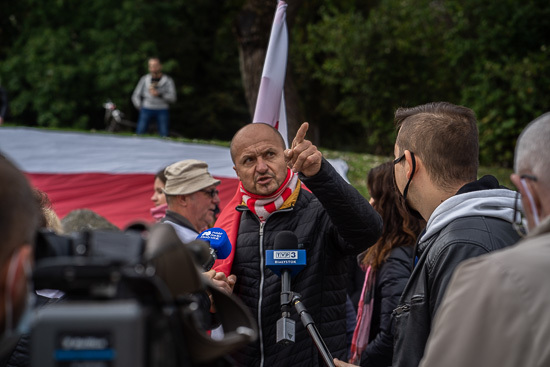 Protest antycovidowców