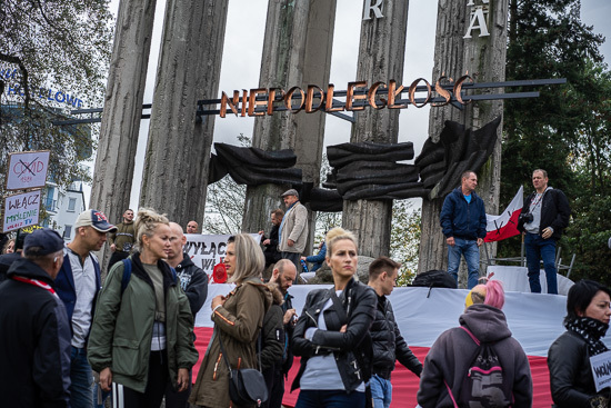Protest antycovidowców