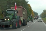 Protest rolników na trasie Knyszyn - Mońki