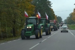 Protest rolników na trasie Knyszyn - Mońki