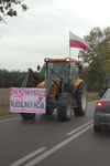 Protest rolników na trasie Knyszyn - Mońki