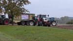 Protest rolników na trasie Knyszyn - Mońki