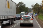 Protest rolników na trasie Knyszyn - Mońki