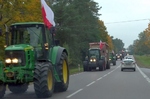 Protest rolników na trasie Knyszyn - Mońki