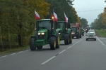 Protest rolników na trasie Knyszyn - Mońki