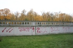 "Aborcyjne" graffiti na ogrodzeniu Pałacu Branickich