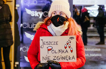 Protest Kobiet po opublikowaniu wyroku TK