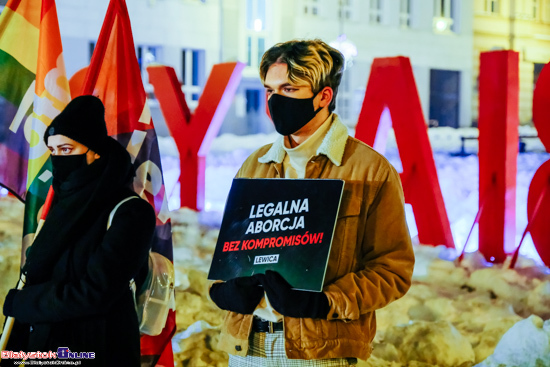 Protest Kobiet po opublikowaniu wyroku TK