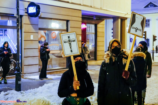 Protest Kobiet po opublikowaniu wyroku TK