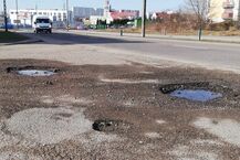 Białostockie drogi po zimie