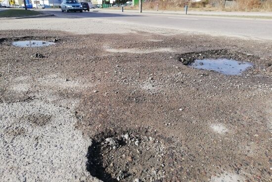 Białostockie drogi po zimie