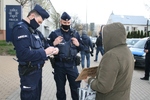 Protest przed Komendą Policji w Białymstoku