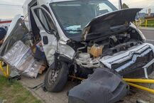 Wypadek z działem dwóch busów w Knyszynie