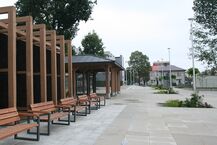 Plac Solidarności w Łapach po rewitalizacji