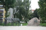 Plac Solidarności w Łapach po rewitalizacji