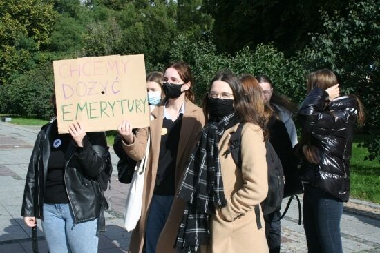 Strajk klimatyczny "Wspólne działanie lub wspólne wymieranie"