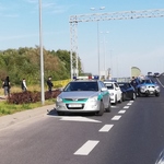 Transport uchodźców zatrzymany na ul. gen. Kleeberga