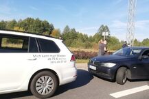 Transport uchodźców zatrzymany na ul. gen. Kleeberga