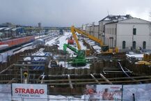 Prace na dworcu kolejowym w Białymstoku