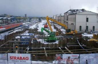 Prace na dworcu kolejowym w Białymstoku