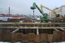 Prace na dworcu kolejowym w Białymstoku