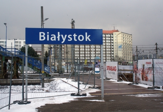 Prace na dworcu kolejowym w Białymstoku
