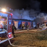 Pożar dwóch domów w Waniewie
