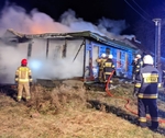 2022.01.28 - Pożar dwóch domów w Waniewie