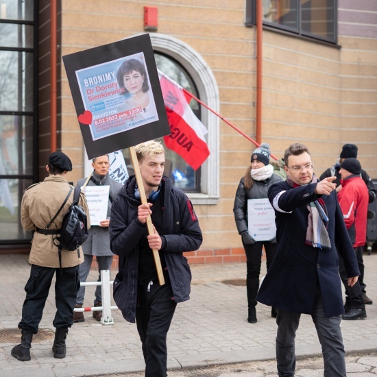 Protest antyszczepionkowców