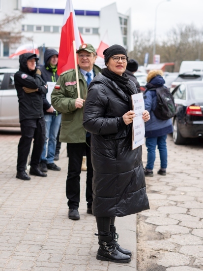 Protest antyszczepionkowców