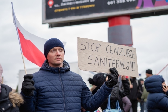 Protest antyszczepionkowców