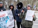 Protest antyszczepionkowców